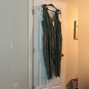 XXL “a new day” jumpsuit. Khaki green.